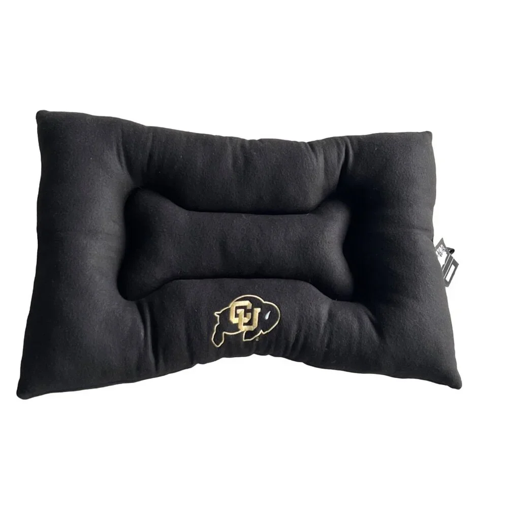 All Star Dogs Colorado Buffaloes Pet Bed Size One Size Black Cotton Lined NEW